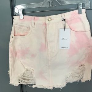 NWT forever 21 denim mini skirt